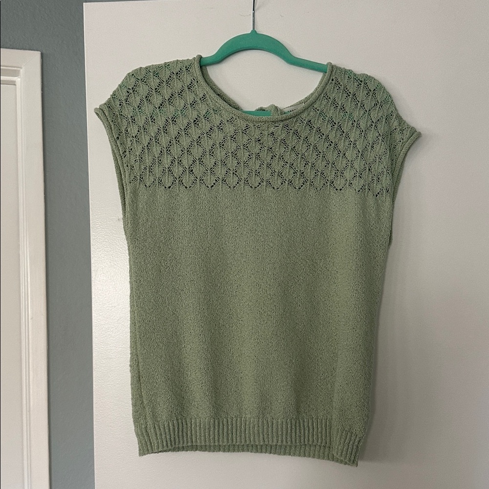 Blu Pepper Light Green Knit Sweater